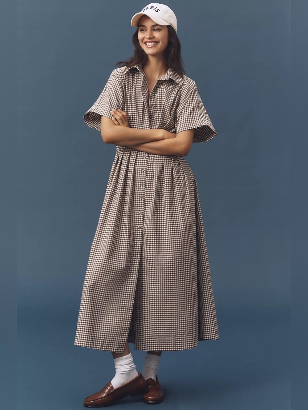 New Anthropologie Tobie Studded Shirt Dress by Exquise Size S